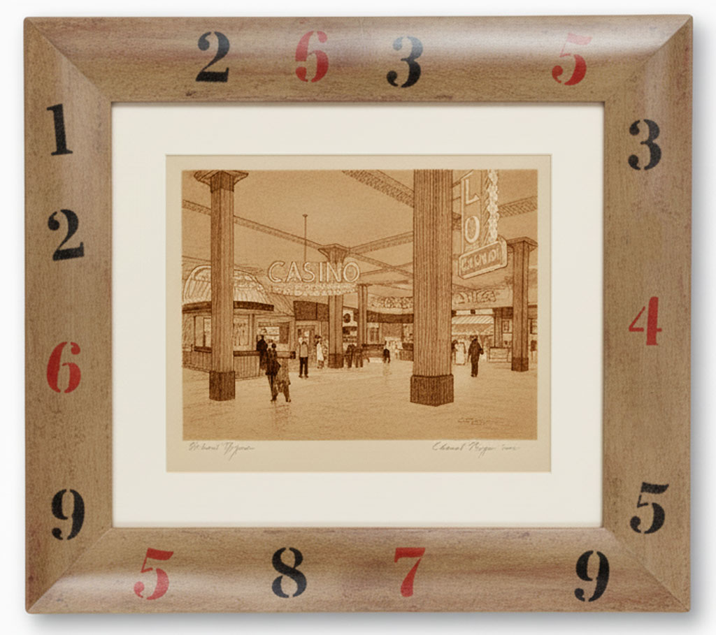 Dune 80 Chiffres vieux blanc