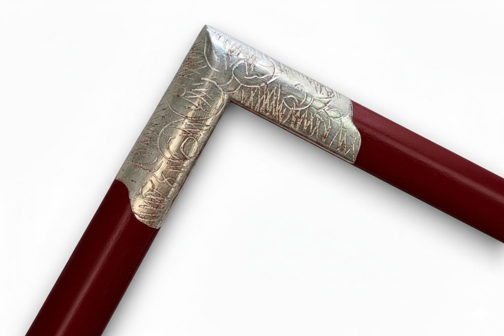 Méplat 25, Couleur angles gravés or blanc