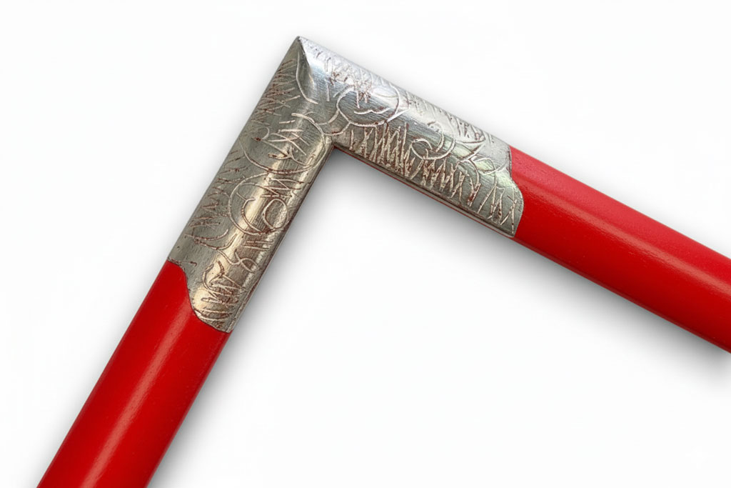 Méplat 25, Couleur angles gravés or blanc