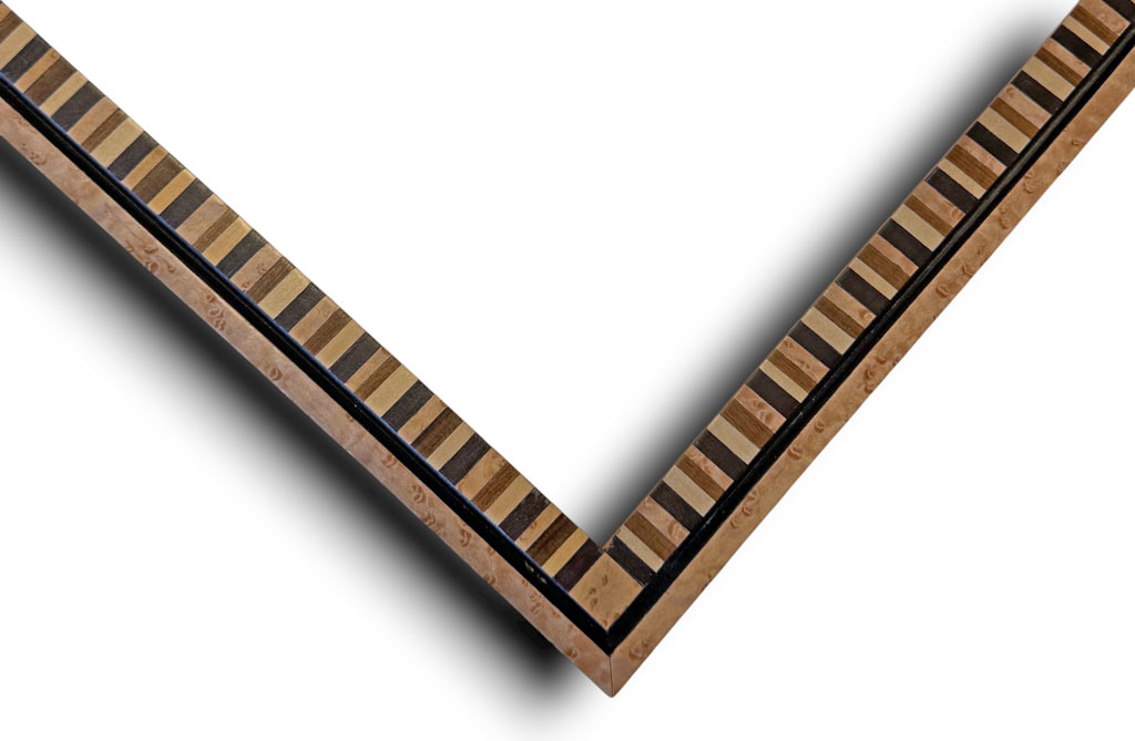 Arcobaleno 35 Placage lanières érable moucheté