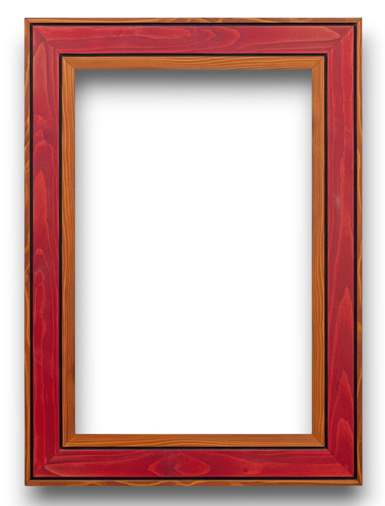 Arcobaleno 90 Oléo rouge jaune creux noirs