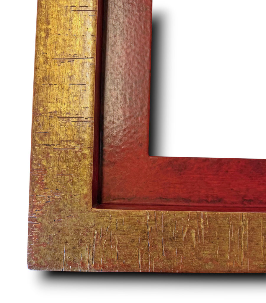 Miniboudreco Rouge plat or fin griffé