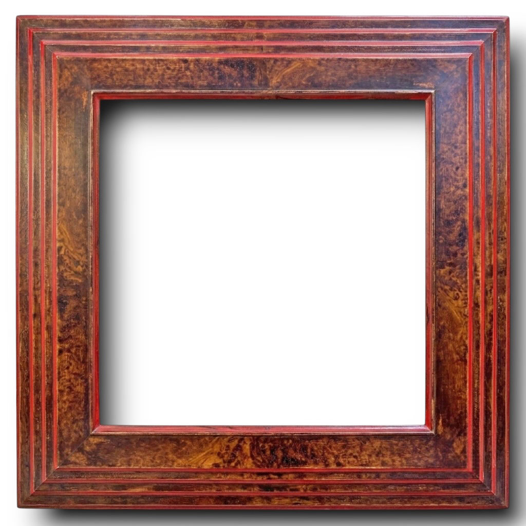 Botero GM L : 140 mm / H : 50 mm  Ecaille filets rouge