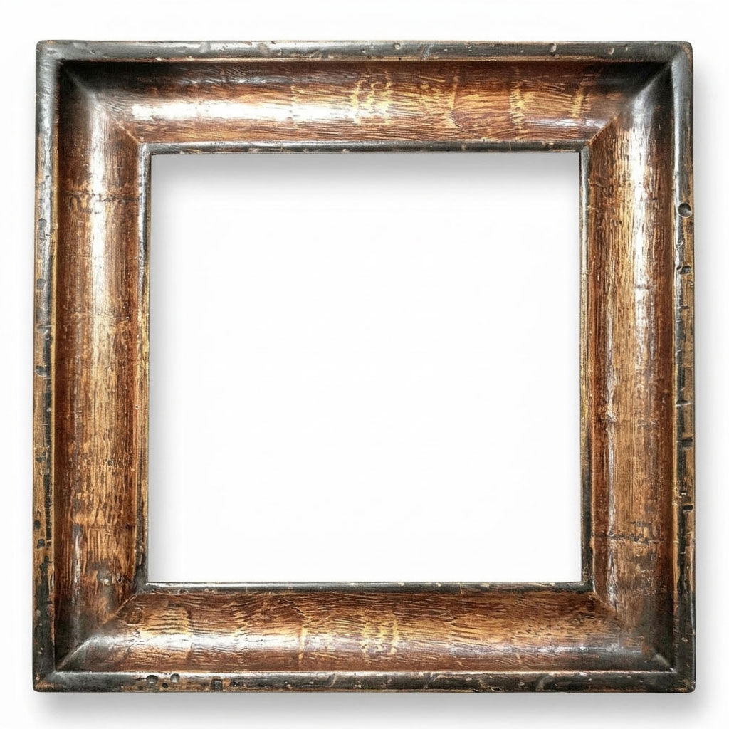 1930 Haute L : 55 mm / H : 45 mm Vieux bois filets noirs