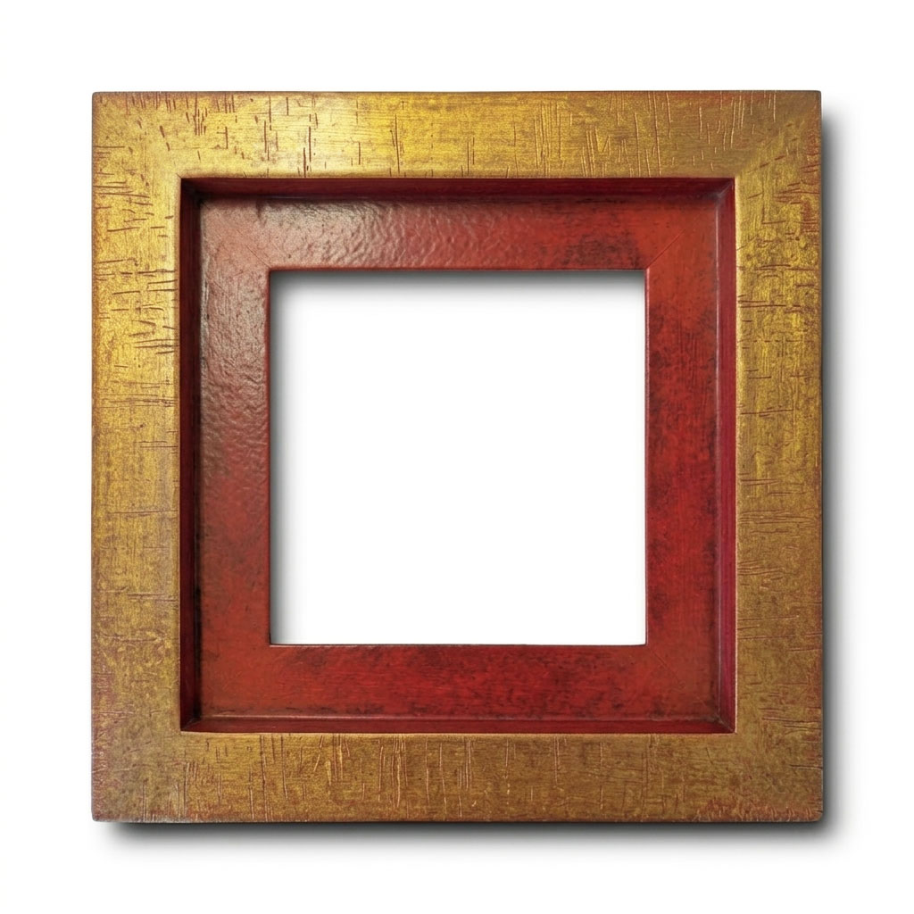 Miniboudreco Rouge plat or fin griffé